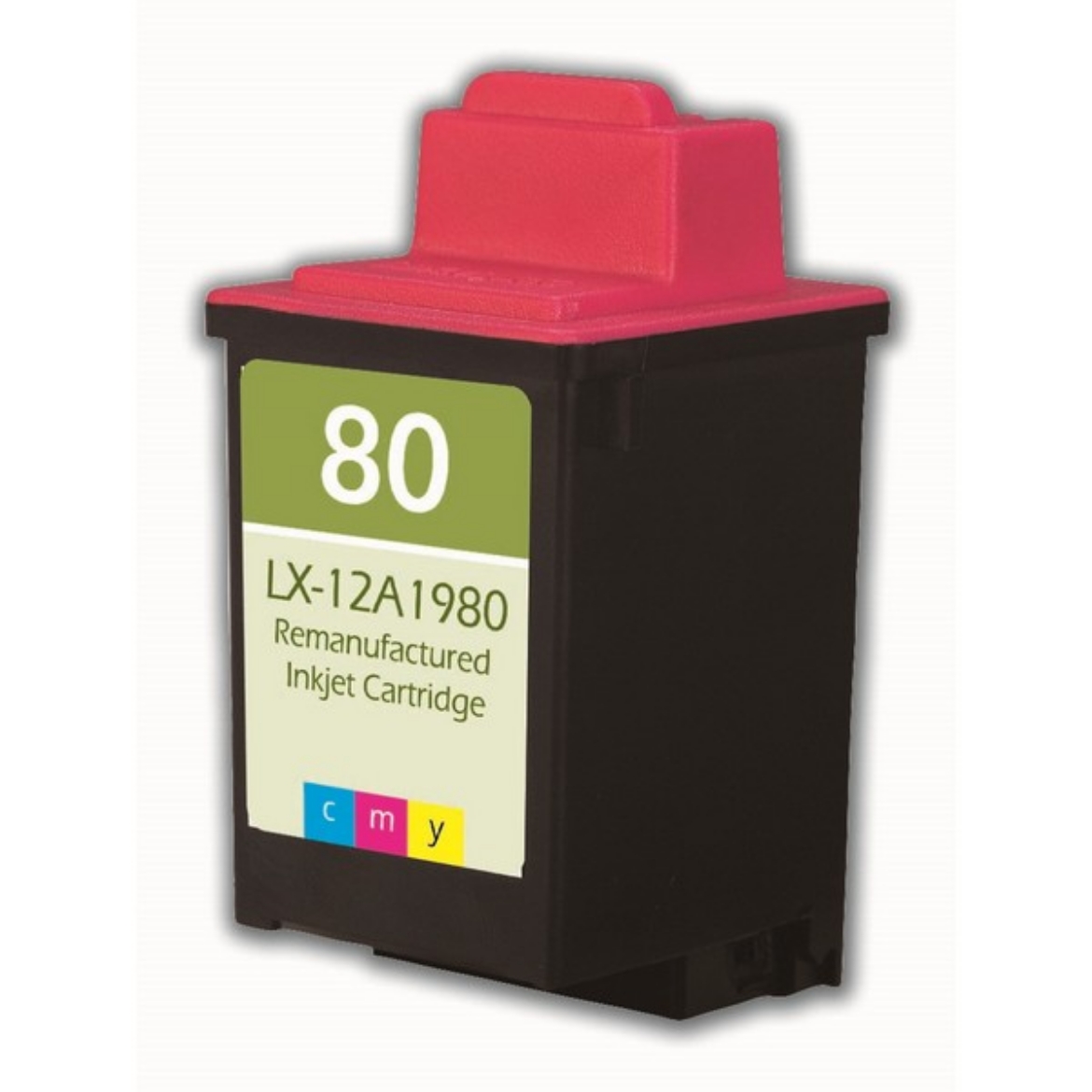 Picture of Remanufactured 12A1980 (Lexmark #80) Tri-Color Inkjet Cartridge