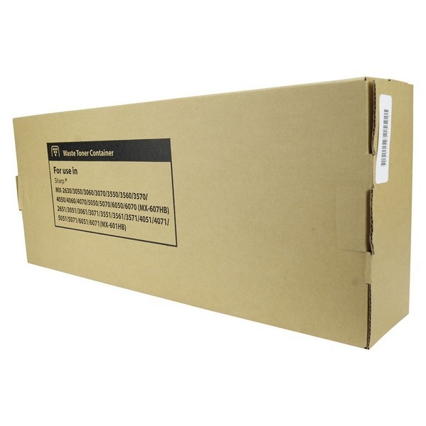 Show details for Compatible Sharp MX-607HB (MX-601HB) Waste Toner Container, TAA Compliant, Made in USA Picture of Compatible Sharp MX-607HB (MX-601HB) Waste Toner Container, TAA Compliant, Made in USA