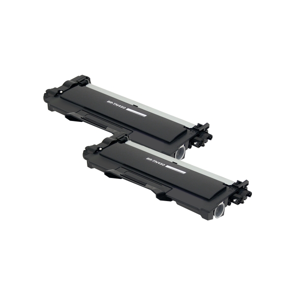 Show details for Compatible Brother TN450 (TN450, TN420) Toner Cartridge, Black, 2.6K High Yield, 2 Cartridge Value Pack Picture of Compatible Brother TN450 (TN450, TN420) Toner Cartridge, Black, 2.6K High Yield, 2 Cartridge Value Pack