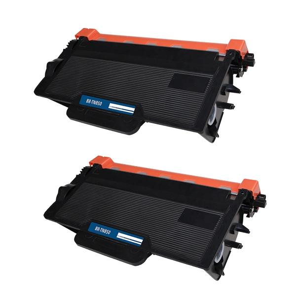 Show details for Compatible Brother TN850 (TN850, TN820) Toner Cartridge, Black, 8K High Yield, 2 Cartridge Value Pack Picture of Compatible Brother TN850 (TN850, TN820) Toner Cartridge, Black, 8K High Yield, 2 Cartridge Value Pack