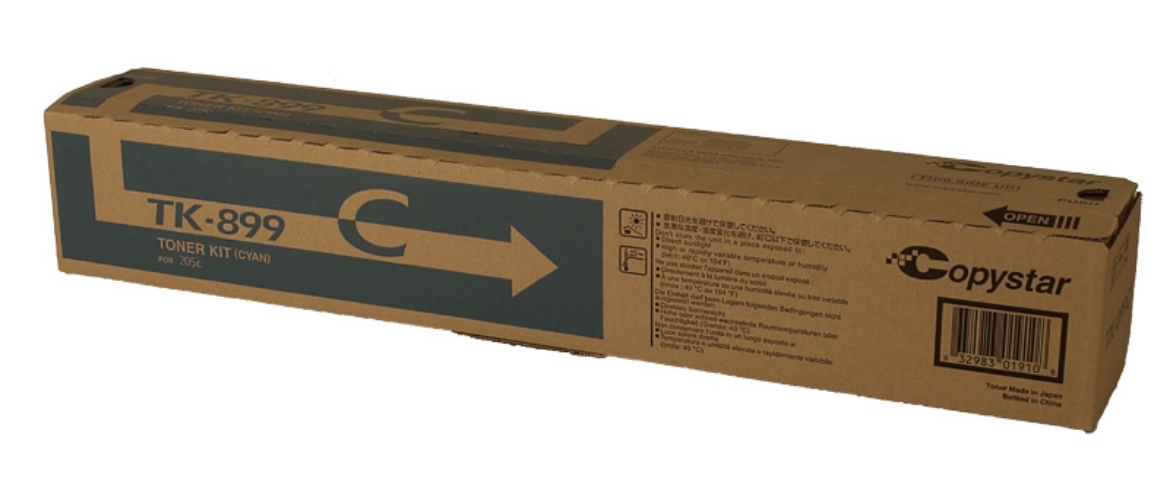 Picture of Kyocera Mita 1T02K0CCS0 (TK-899C) Cyan Toner Cartridge (6000 Yield)