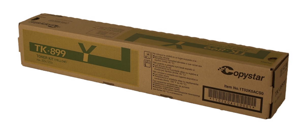 Picture of Kyocera Mita 1T02K0ACS0 (TK-899Y) Yellow Toner Cartridge (6000 Yield)