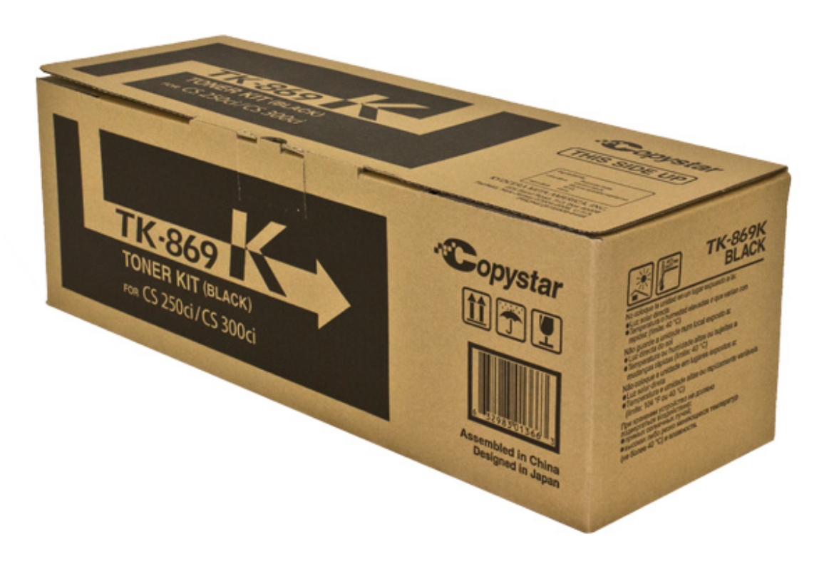 Picture of Kyocera Mita 1T02JZ0CS0 (TK-869K) Black Toner Cartridge (2 pack) (20000 Yield)