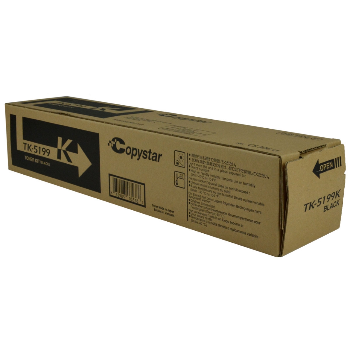Picture of Kyocera Mita 1T02R40CS0 (TK-5199K) Black Toner Cartridge (15000 Yield)