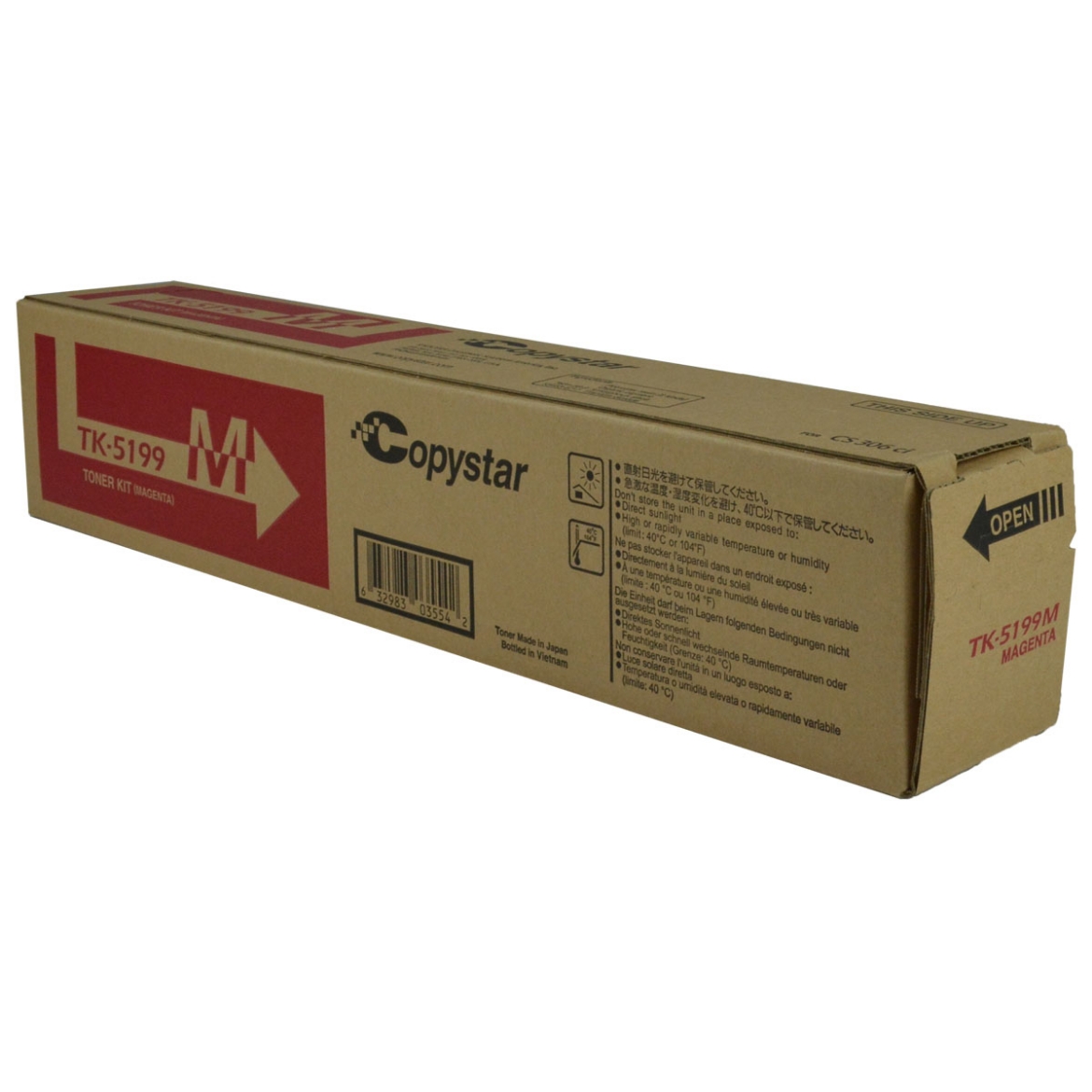 Picture of Kyocera Mita 1T02R4BCS0 (TK-5199MA) Magenta Toner Cartridge (7000 Yield)