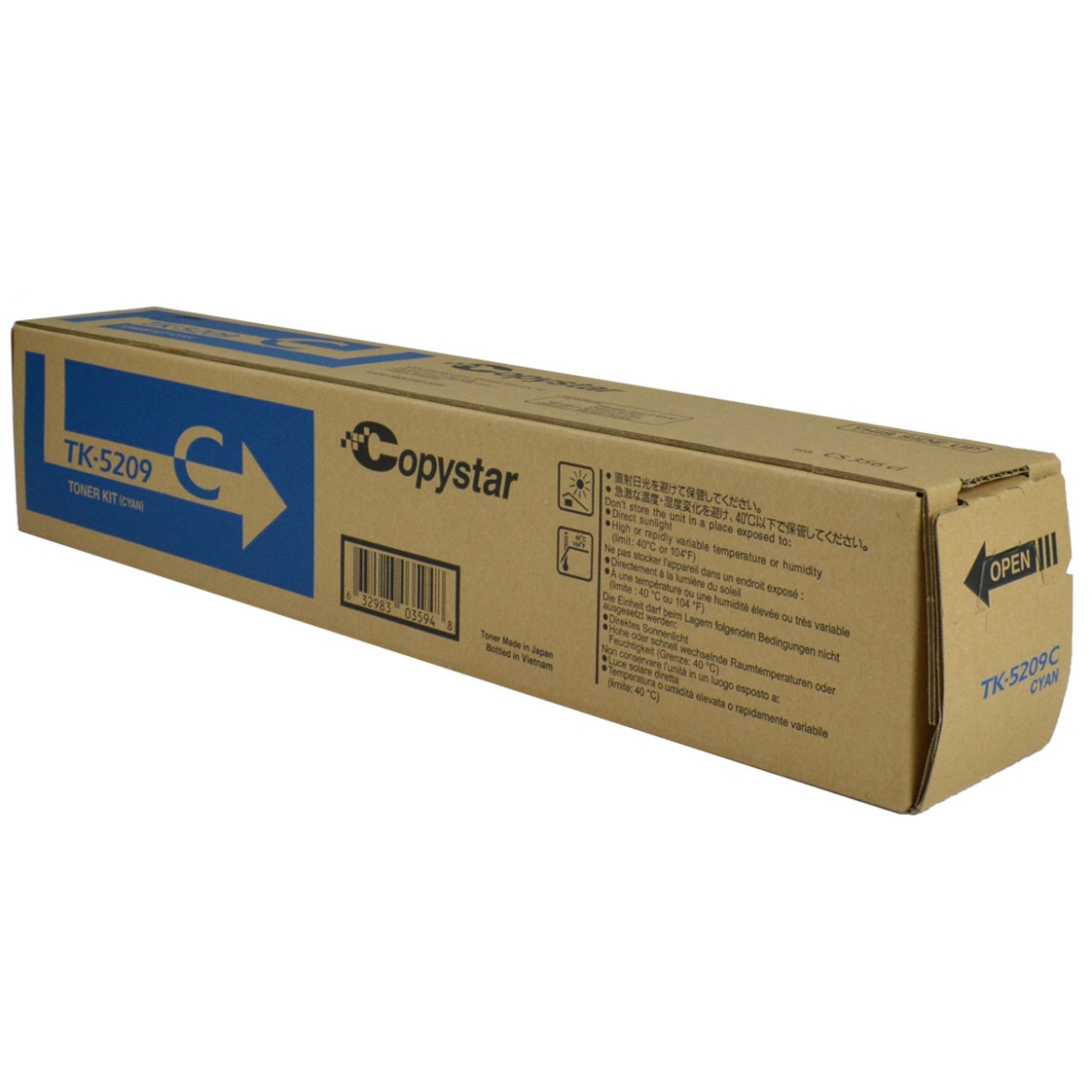 Picture of OEM Copystar TK-5209C (1T02R5CCS0) Toner Cartridge, Cyan, 12K Yield