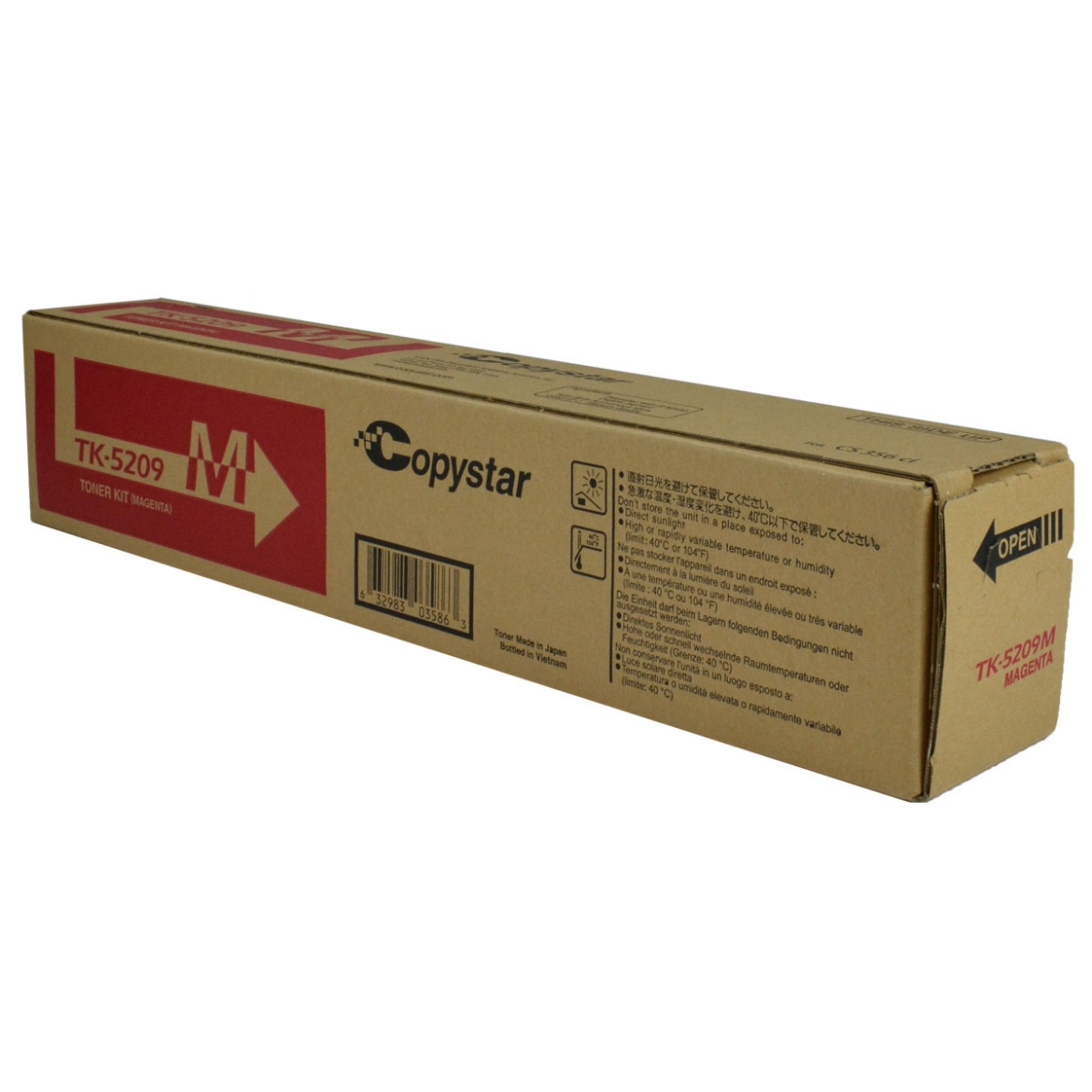 Picture of Kyocera Mita 1T02R5BCS0 (TK-5207M) Magenta Toner Cartridge (12000 Yield)