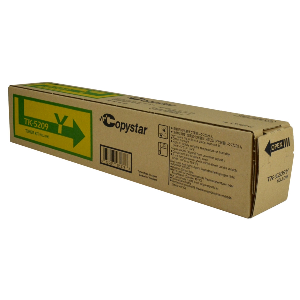 Picture of Kyocera Mita 1T02R5ACS0 (TK-5207Y) Yellow Toner Cartridge (12000 Yield)