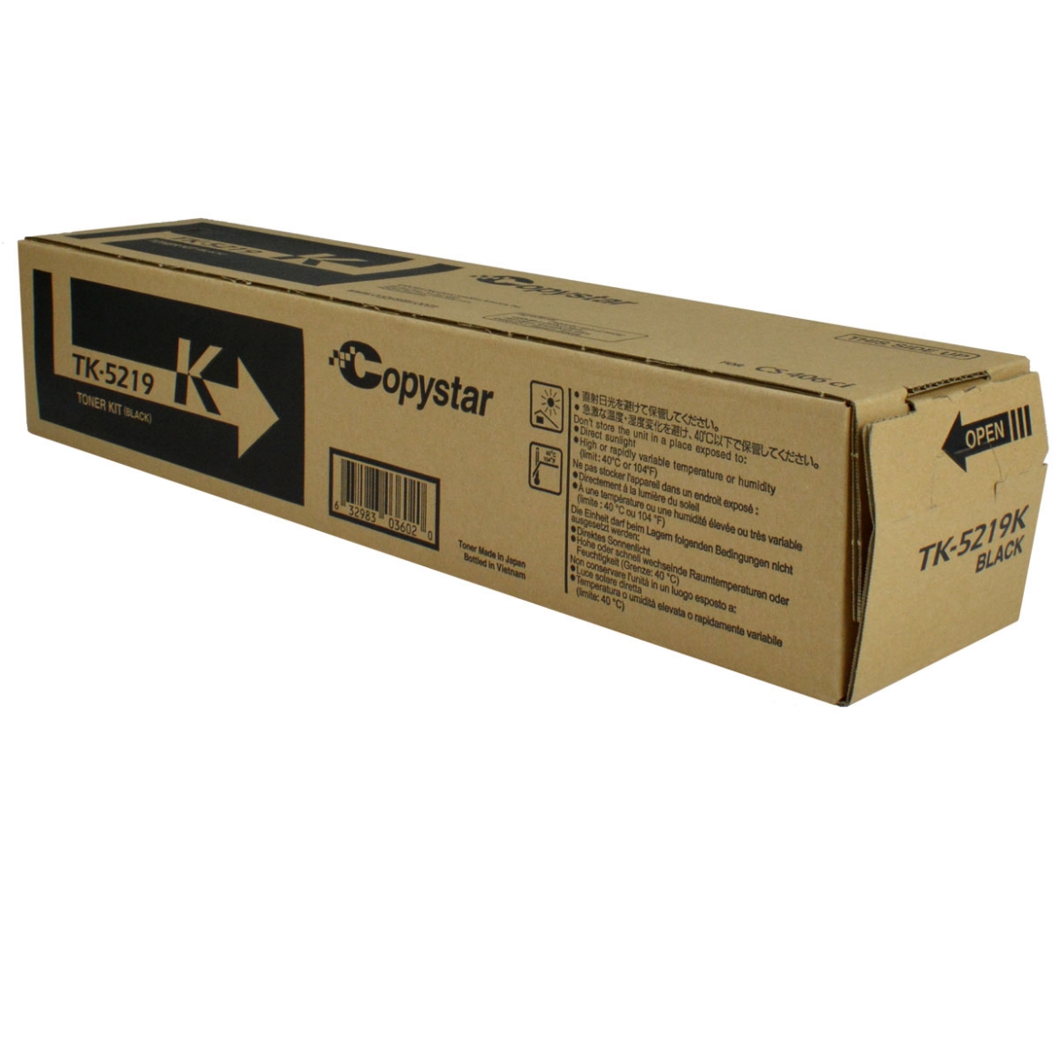 Picture of Kyocera Mita 1T02R60CS0 (TK-5219K) Black Toner Cartridge (20000 Yield)