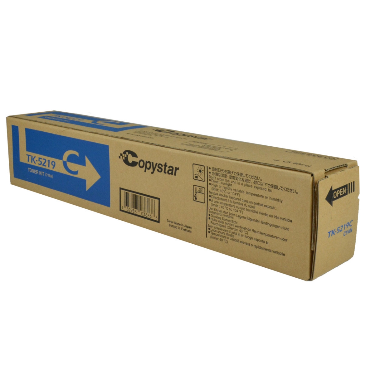 Picture of OEM Copystar TK-5219C (1T02R6CCS0) Toner Cartridge, Cyan, 15K Yield