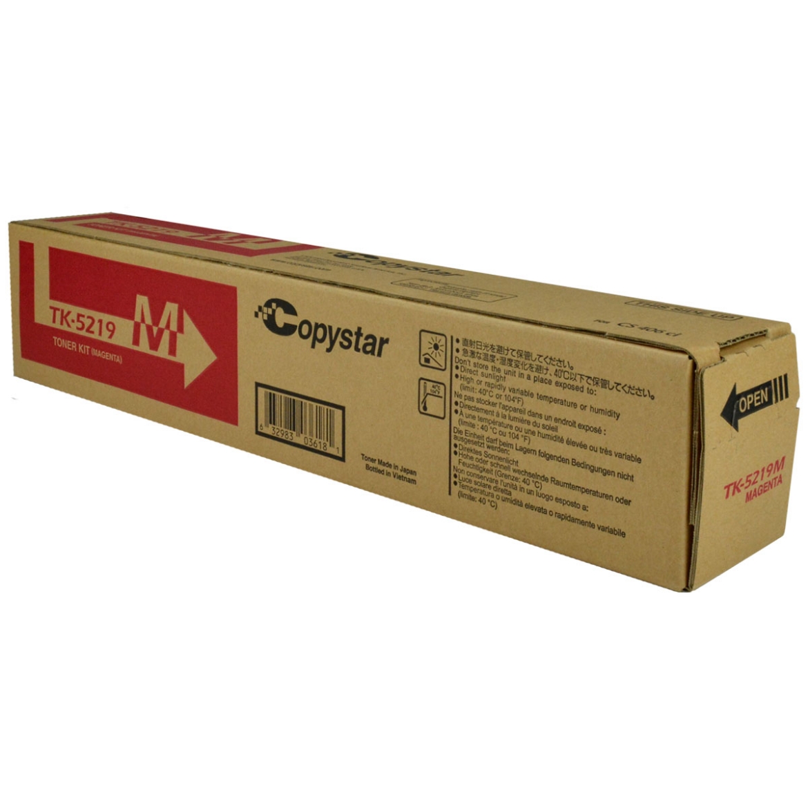 Picture of Kyocera Mita 1T02R6BCS0 (TK-5219M) Magenta Toner Cartridge (15000 Yield)