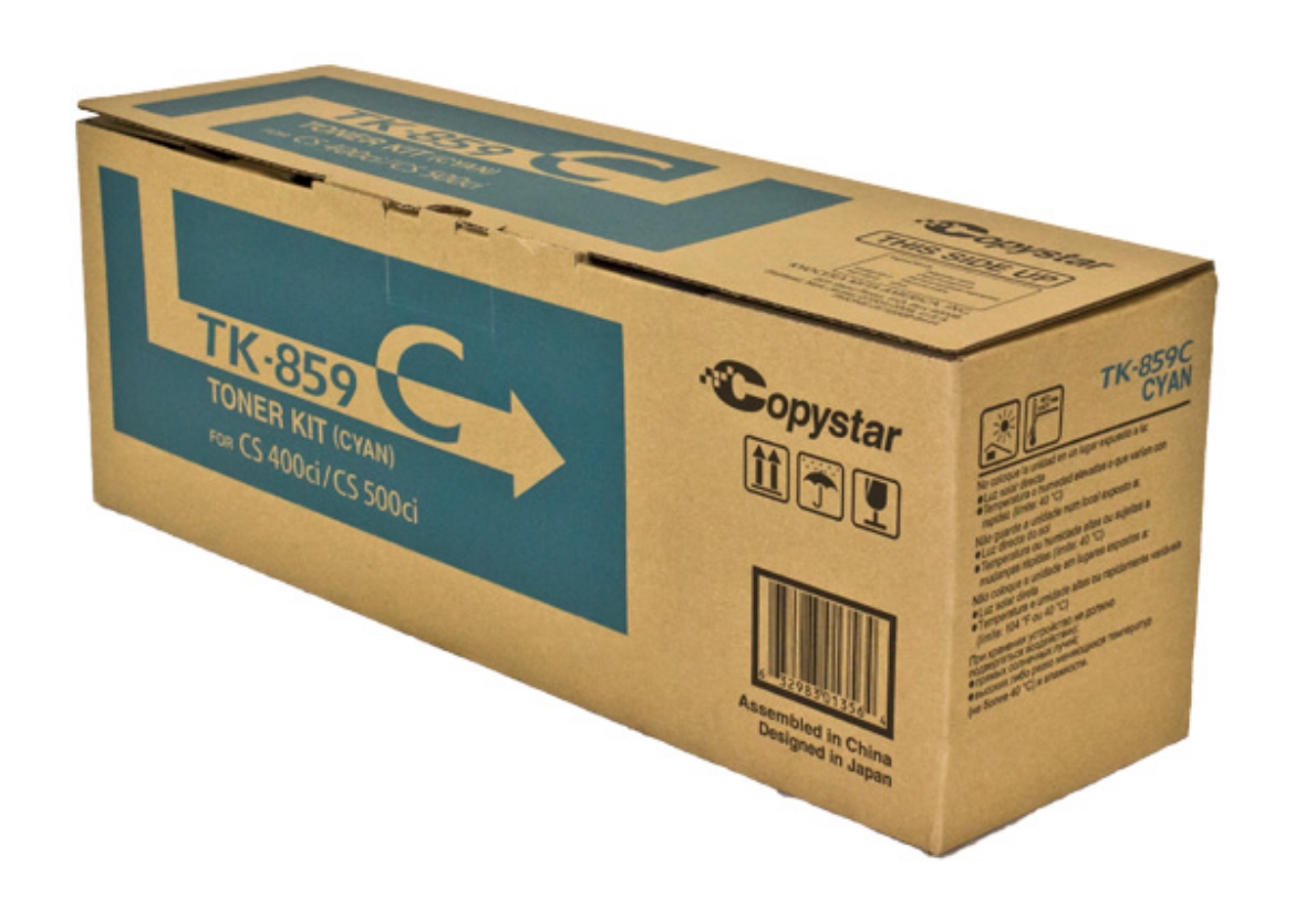 Picture of OEM Copystar TK-859C (1T02H7CCS0) Toner Cartridge, Cyan, 18K Yield
