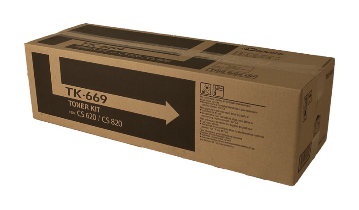 Picture of Kyocera Mita 1T02KP0CS0 (TK-669) Black Toner Cartridge (55000 Yield)