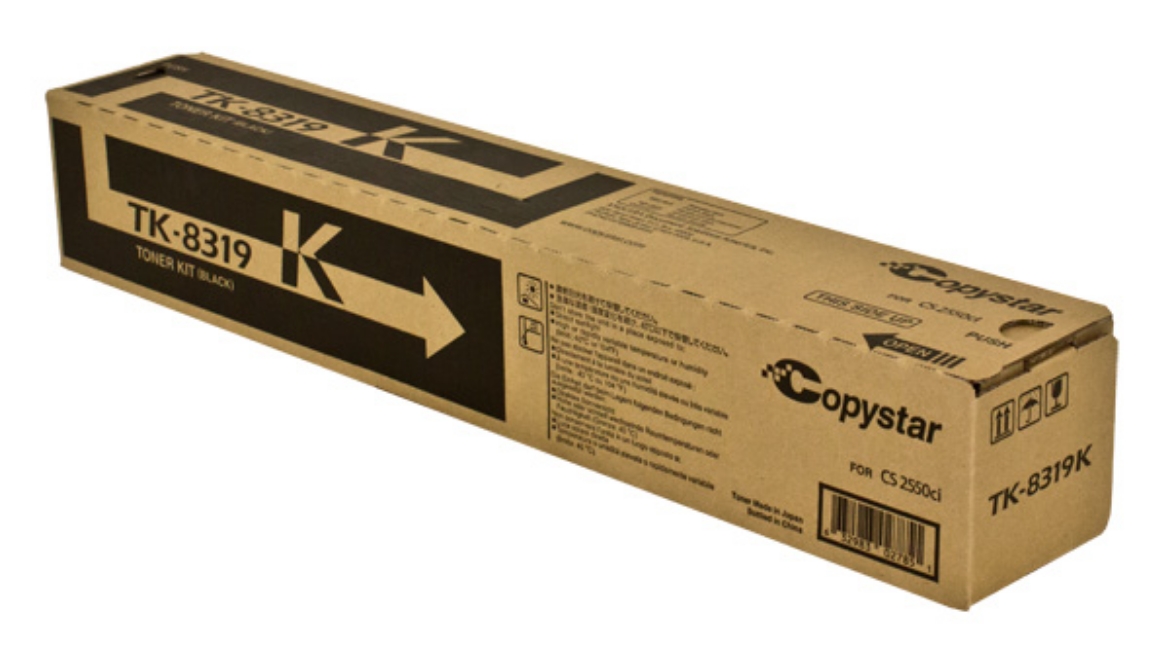 Picture of Kyocera Mita 1T02MV0CS0 (TK-8319K) Black Toner Cartridge (12000 Yield)