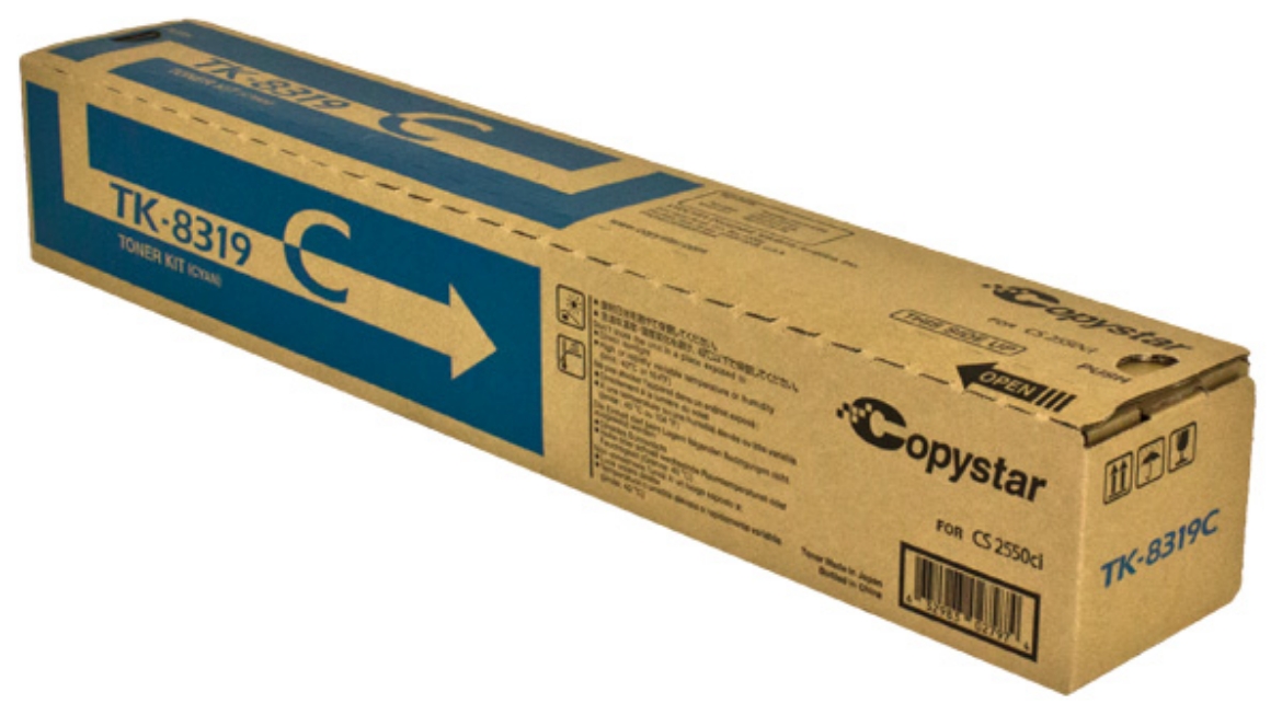 Picture of OEM Copystar TK-8319C (1T02MVCCS0) Toner Cartridge, Cyan, 6K Yield
