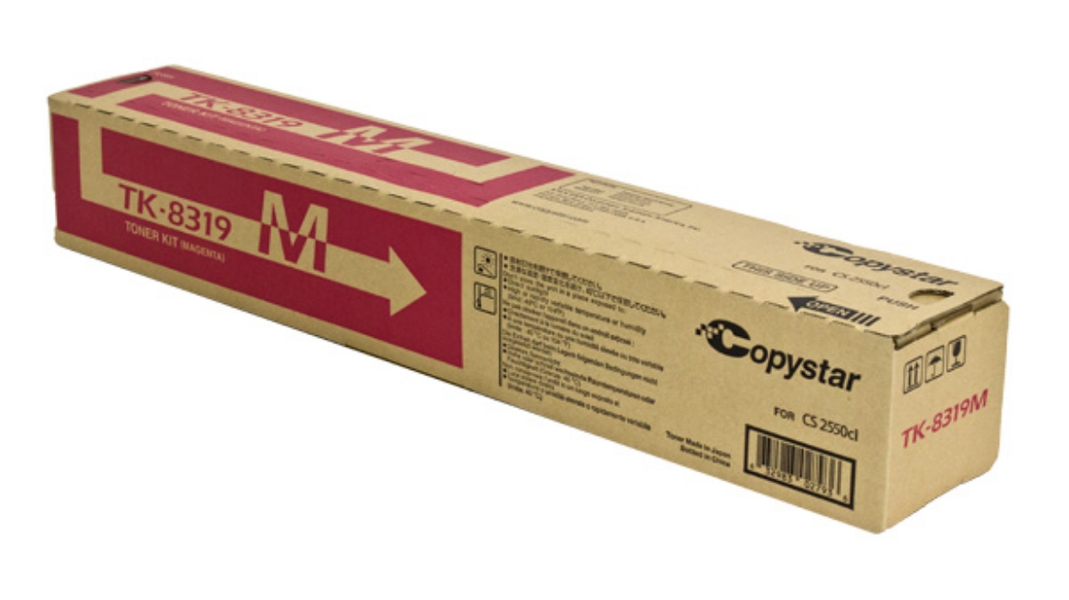 Picture of Kyocera Mita 1T02MVBCS0 (TK-8319M) Magenta Toner Cartridge (6000 Yield)