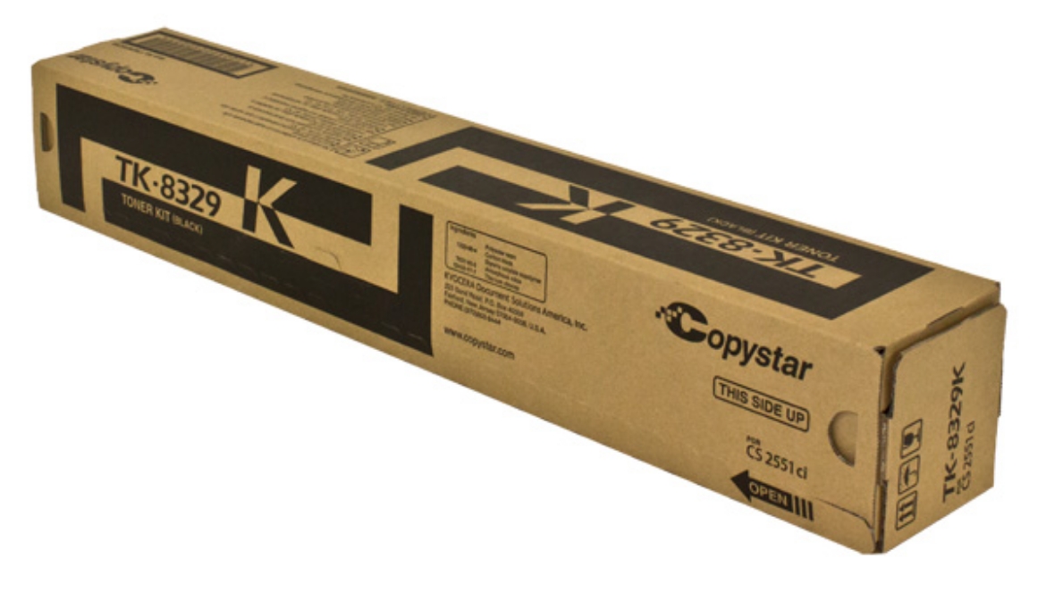 Picture of Kyocera Mita 1T02NP0CS0 (TK-8329K) Black Toner Cartridge (18000 Yield)
