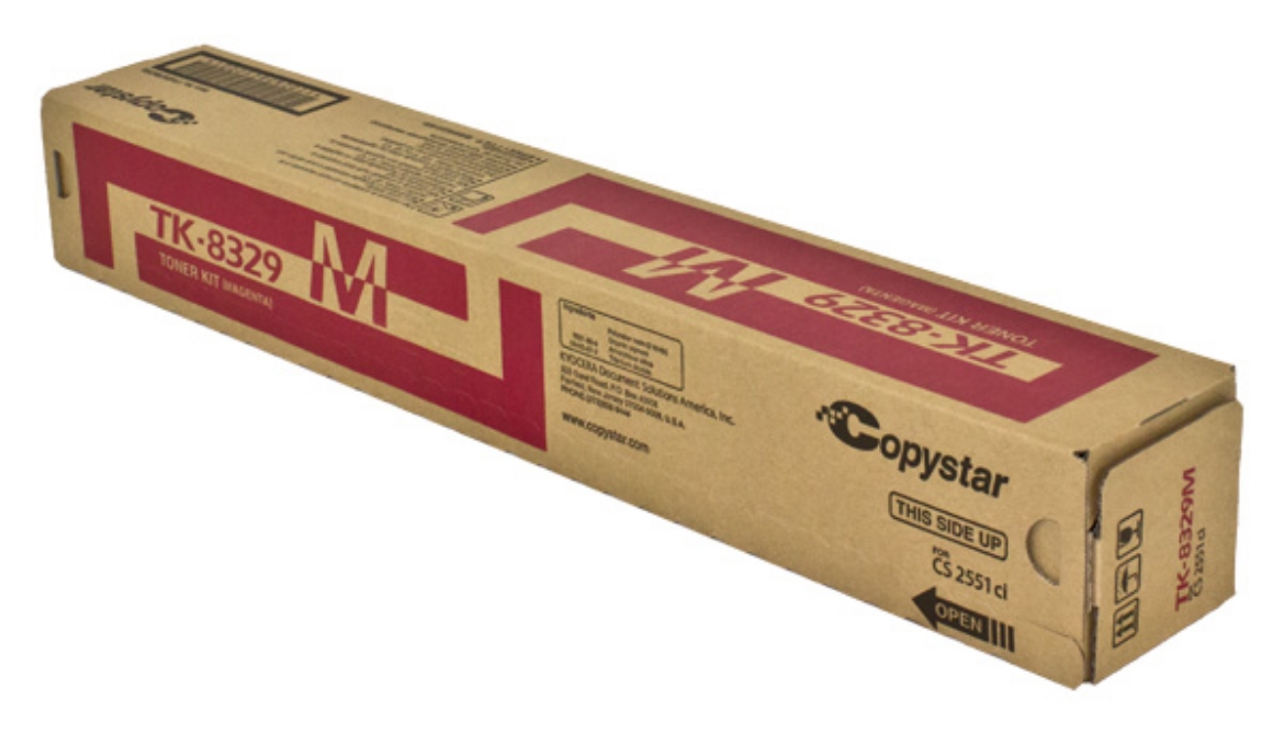 Picture of Kyocera Mita 1T02NPBCS0 (TK-8329M) Magenta Toner Cartridge (12000 Yield)