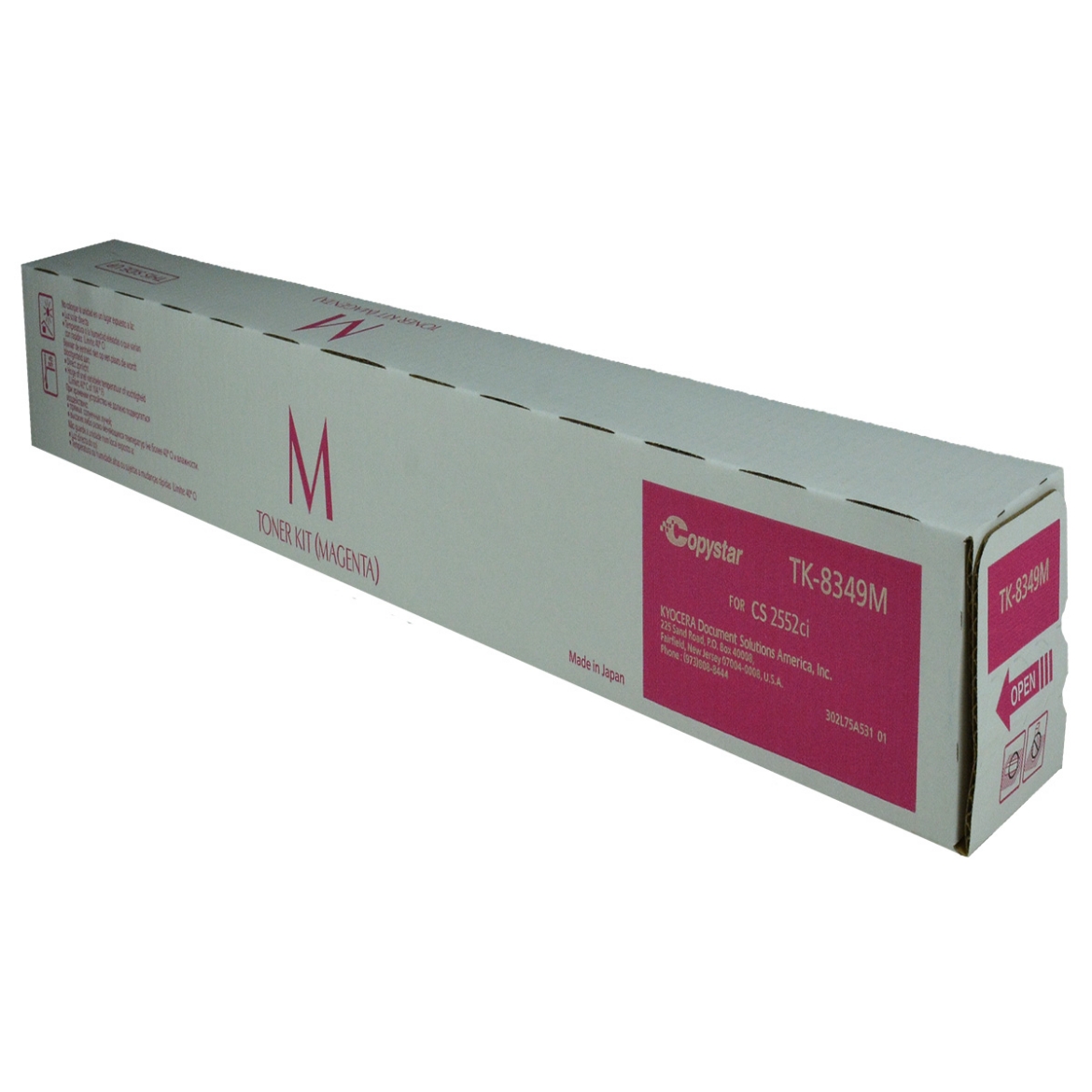Picture of Kyocera Mita 1T02L7BCS0 (TK-8349M) Magenta Toner Cartridge (12000 Yield)