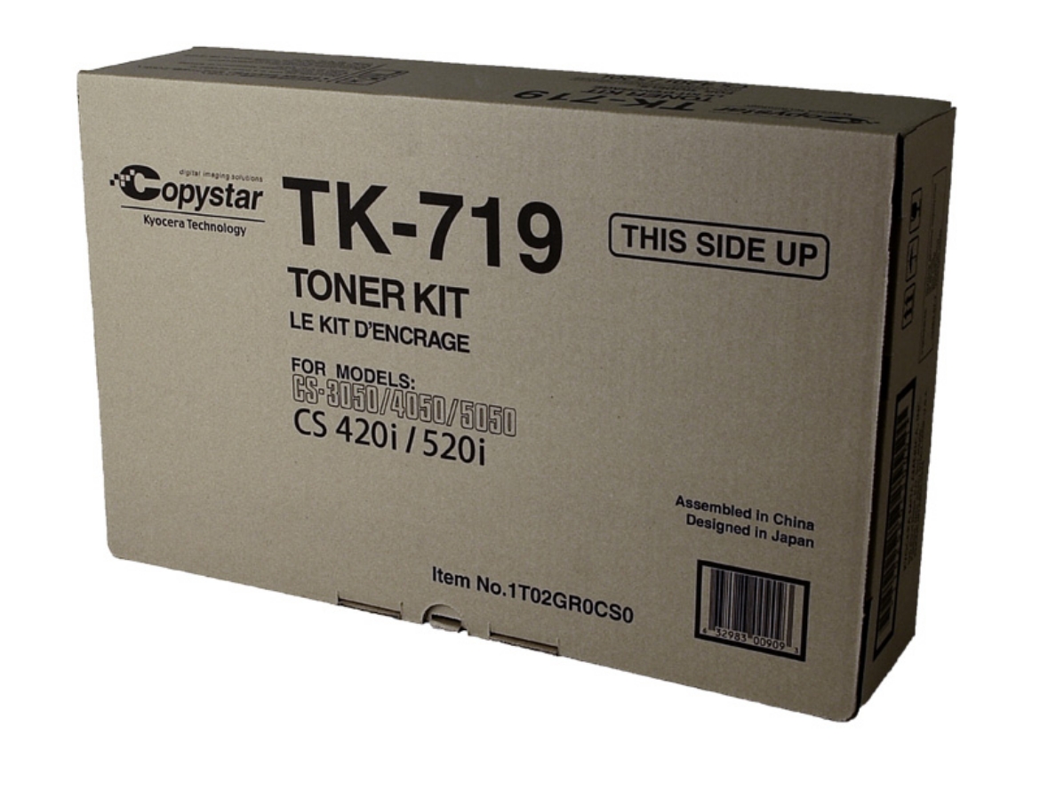 Picture of Kyocera Mita 1T02GR0CS0 (TK-719) Black Toner Cartridge (34000 Yield)