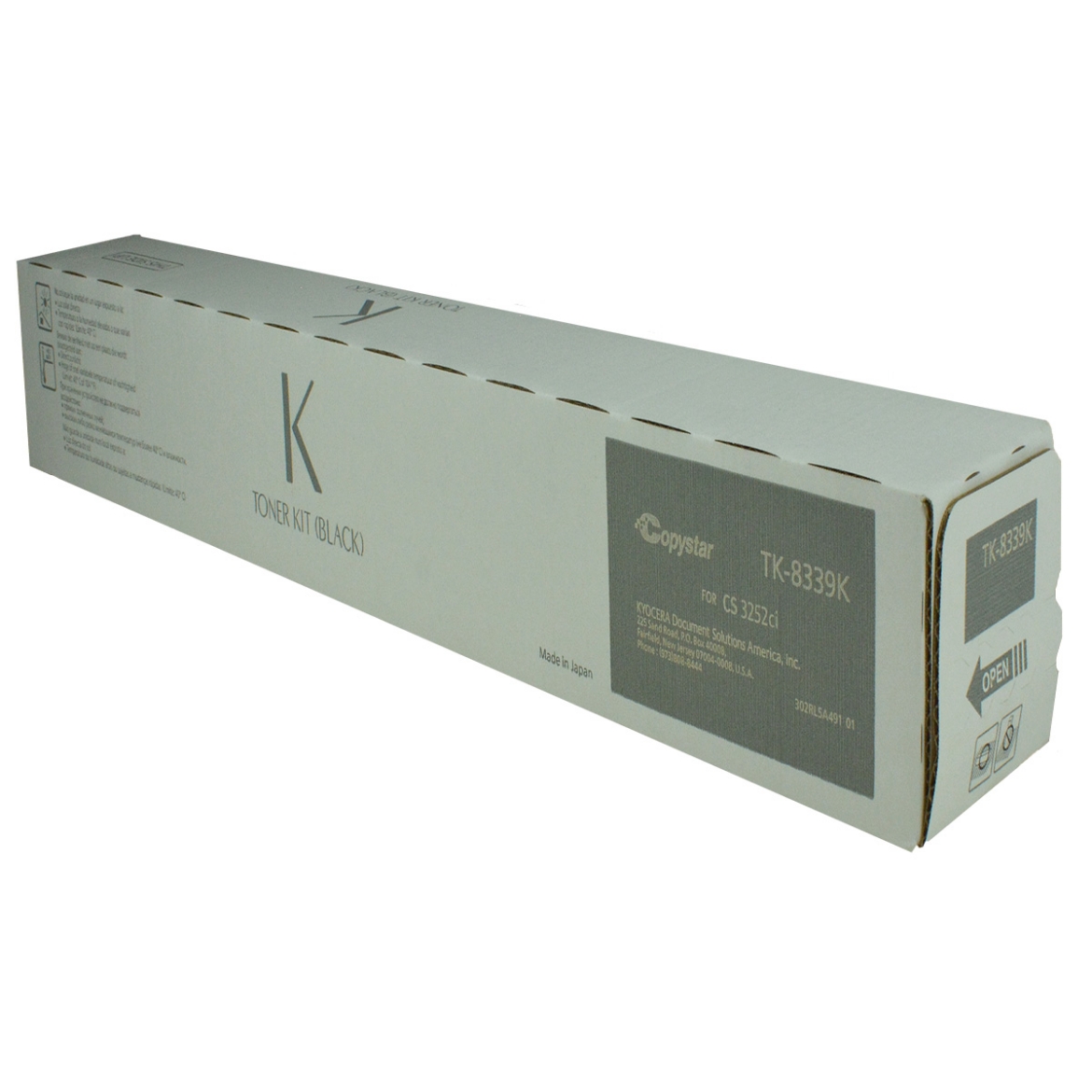 Picture of Kyocera Mita 1T02RL0CS0 (TK-8339K) Black Toner Cartridge (25000 Yield)