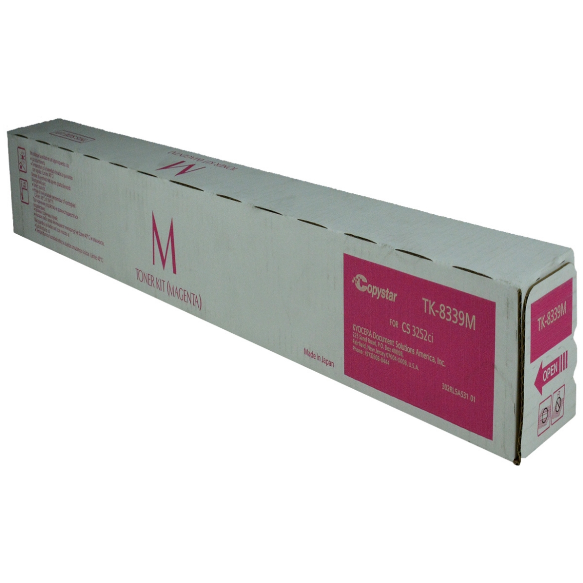 Picture of Kyocera Mita 1T02RLBCS0 (TK-8339M) Magenta Toner Cartridge (15000 Yield)