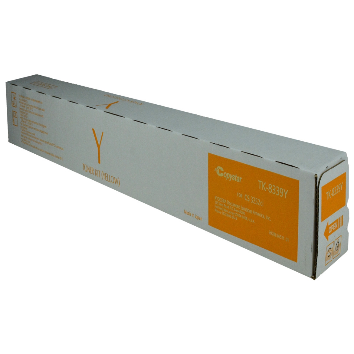 Picture of Kyocera Mita 1T02RLACS0 (TK-8339Y) Yellow Toner Cartridge (15000 Yield)