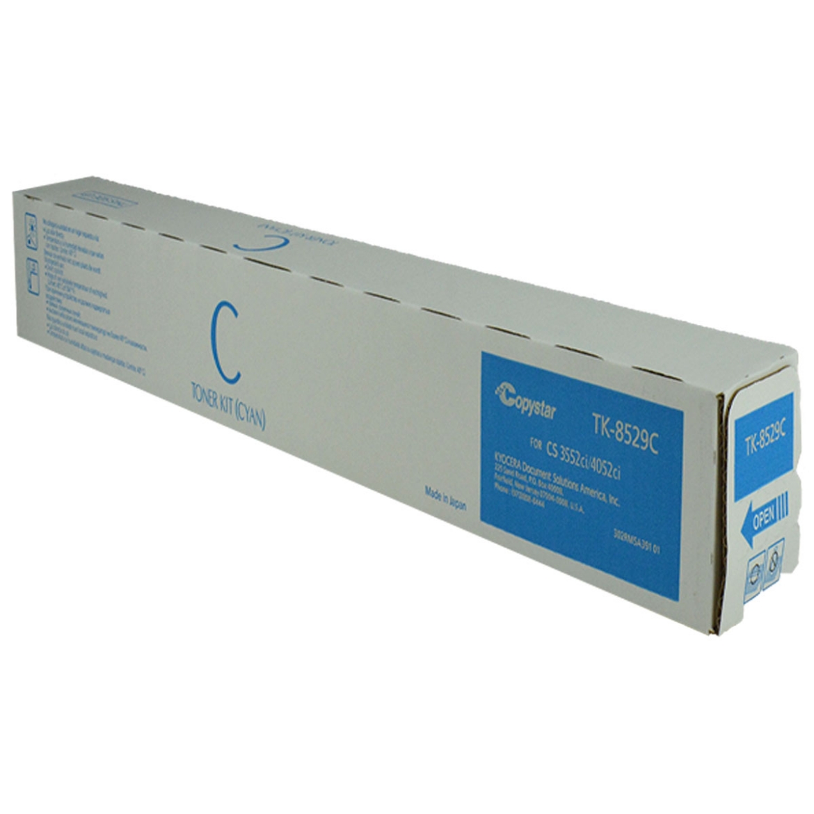 Picture of Kyocera Mita 1T02RMCCS0 (TK-8529C) Cyan Toner Cartridge (20000 Yield)