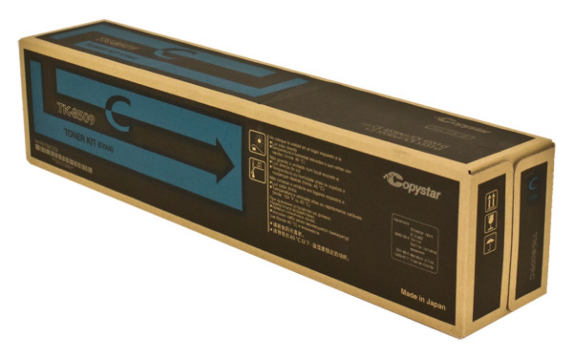 Picture of Kyocera Mita 1T02LCCCS0 (TK-8509C, 1T02LCCAS0) Cyan Toner Cartridge (20000 Yield)