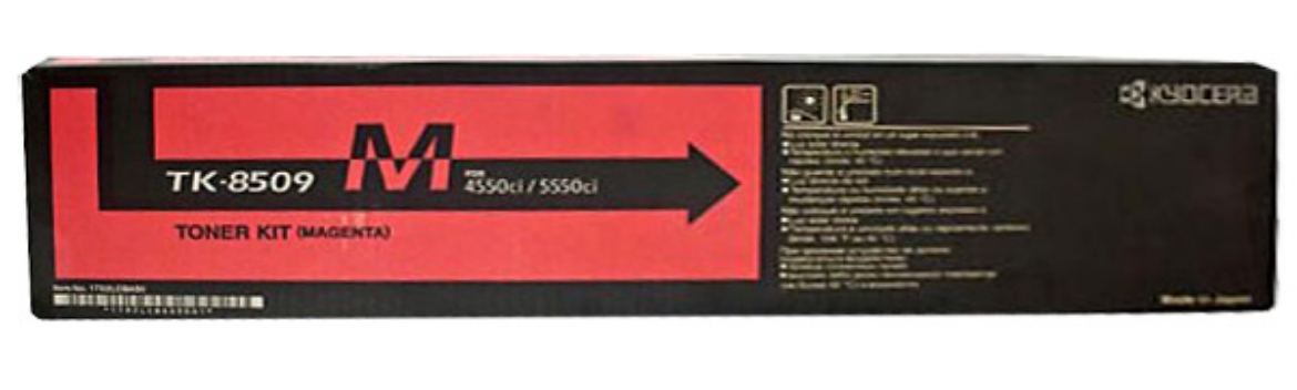 Picture of Kyocera Mita 1T02LCBCS0 (TK-8509M, 1T02LCBAS0) Magenta Toner Cartridge (20000 Yield)