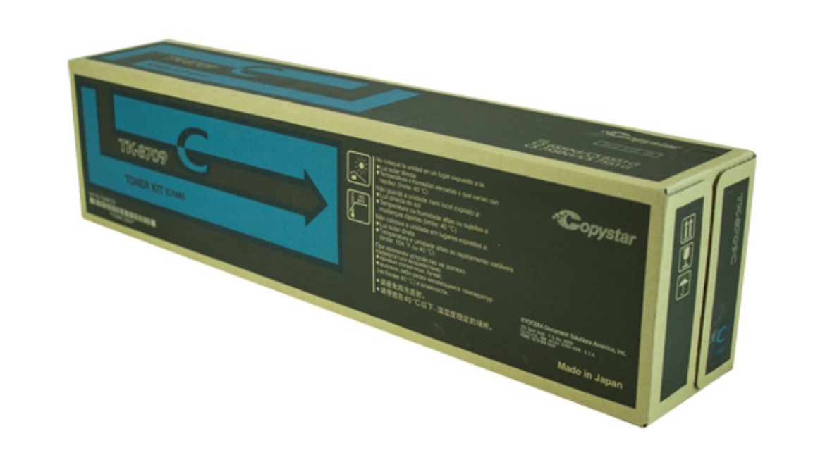 Picture of Kyocera Mita 1T02K9CCS0 (TK-8709C) Cyan Toner Cartridge (30000 Yield)
