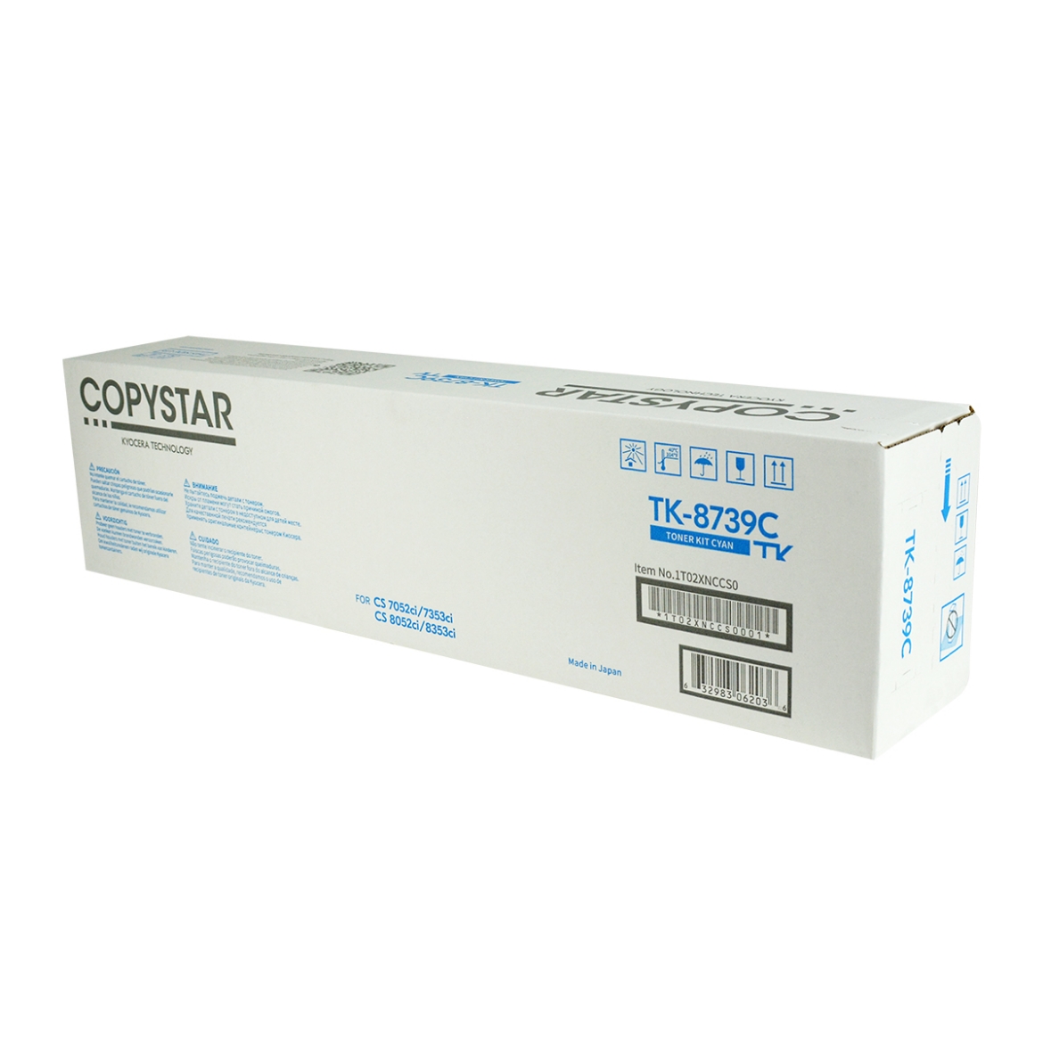 Picture of OEM Copystar TK-8739C (1T02XNCCS0) Toner Cartridge, Cyan, 40K Yield