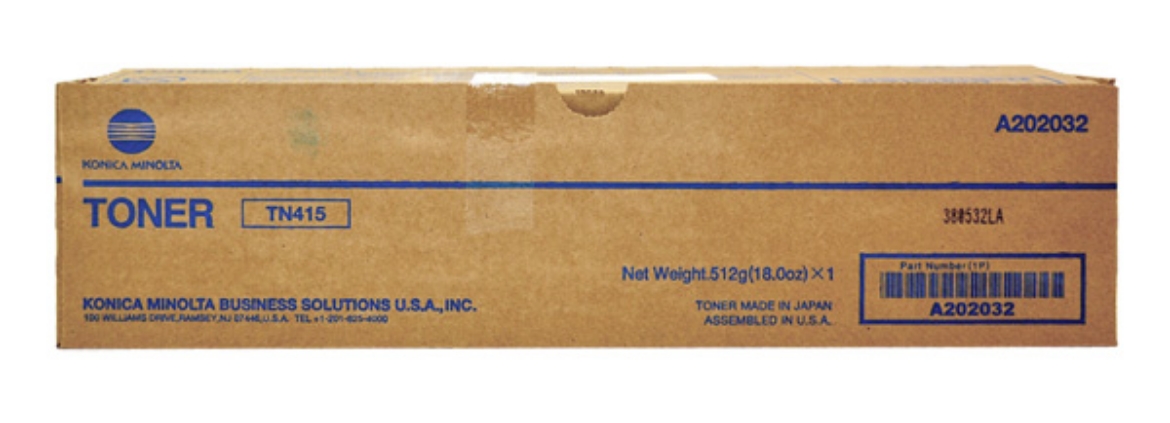 Picture of Konica Minolta A202032 (TN-415) Black Toner Cartridge (25000 Yield)