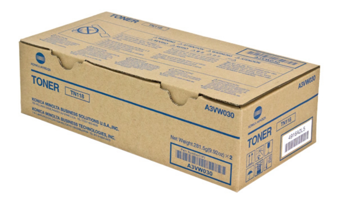 Picture of Konica Minolta A3VW030 Black Toner Cartridge (12000 Yield)