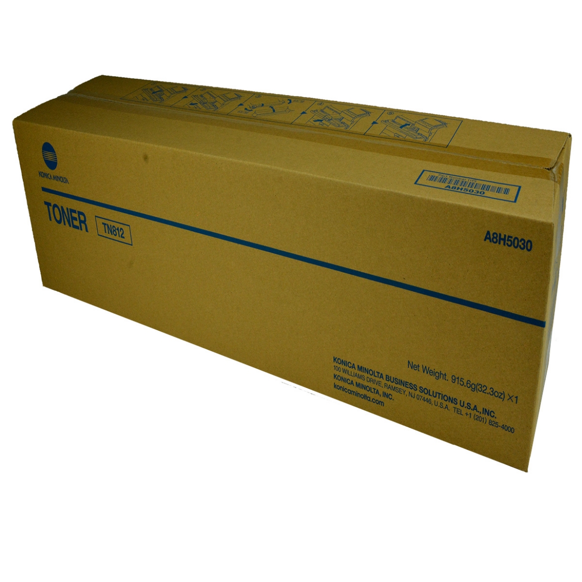 Picture of OEM Konica Minolta TN812 (A8H5030) Toner Cartridge, Black, 40.8K Yield