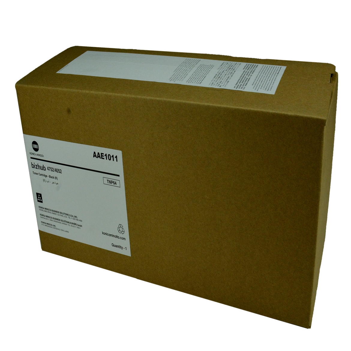 Picture of OEM Konica Minolta TNP64 (AAE1011) Toner Cartridge, Black, 25K Yield