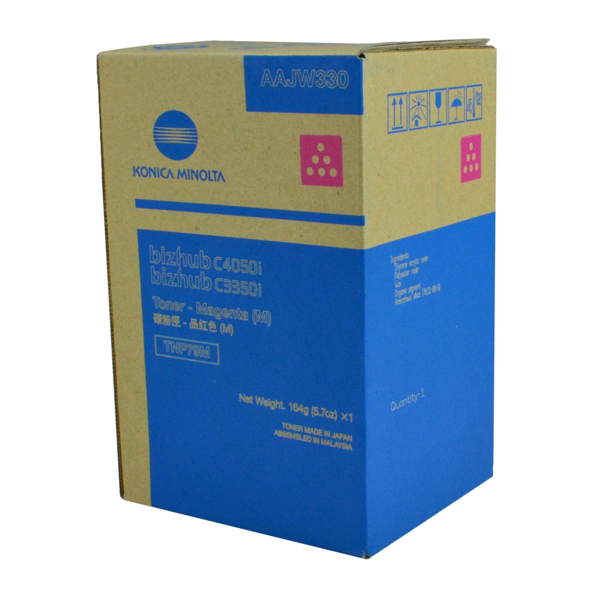 Picture of OEM Konica Minolta TNP79M (AAJW330) Toner Cartridge, Magenta, 9K Yield