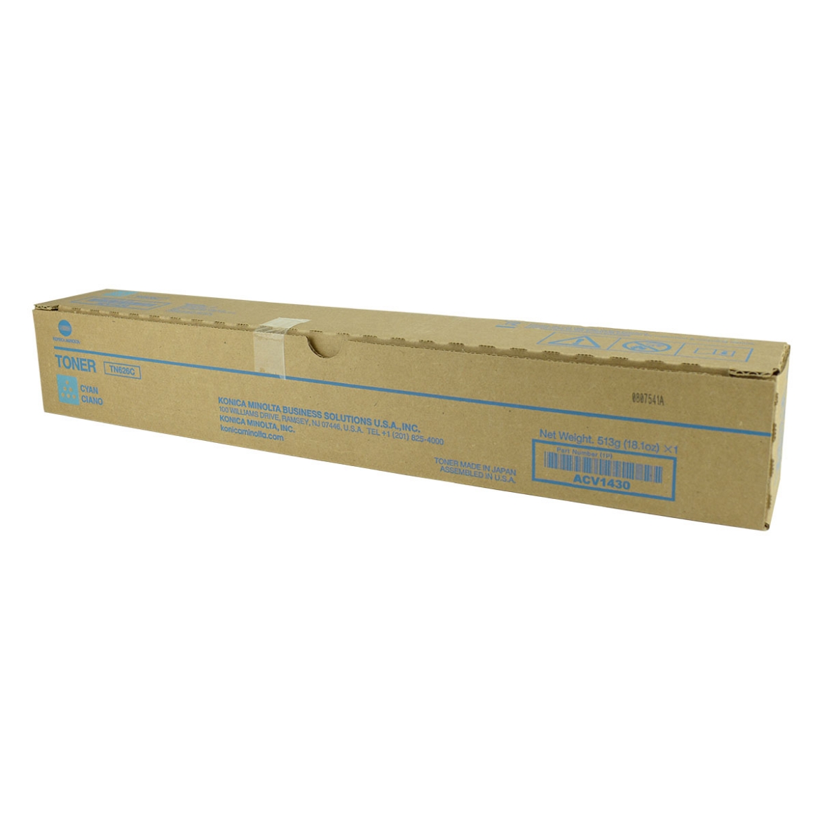 Picture of OEM Konica Minolta TN626C (ACV1430) Toner Cartridge, Cyan, 28K Yield