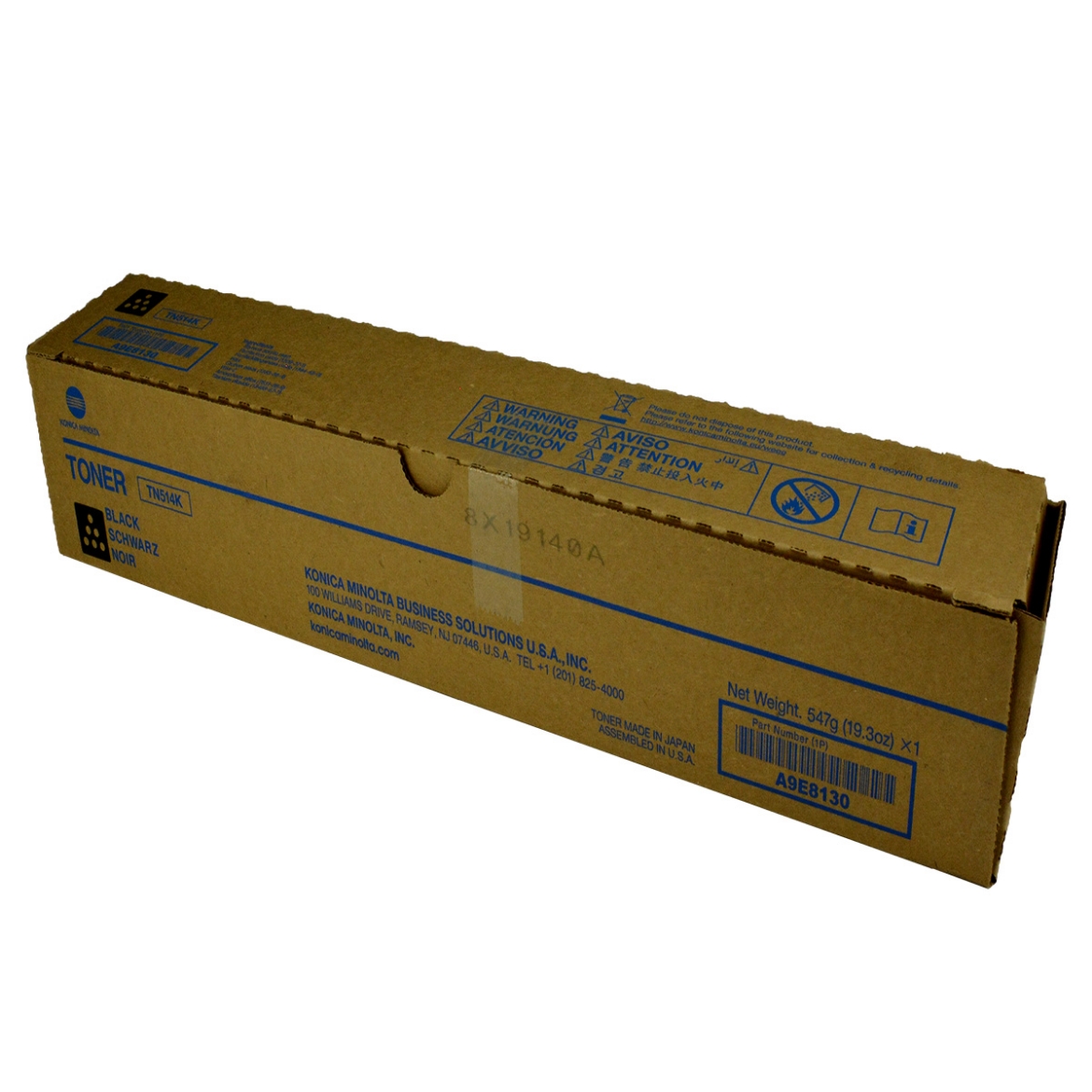 Picture of OEM Konica Minolta TN514K (A9E8130) Toner Cartridge, Black, 28K Yield