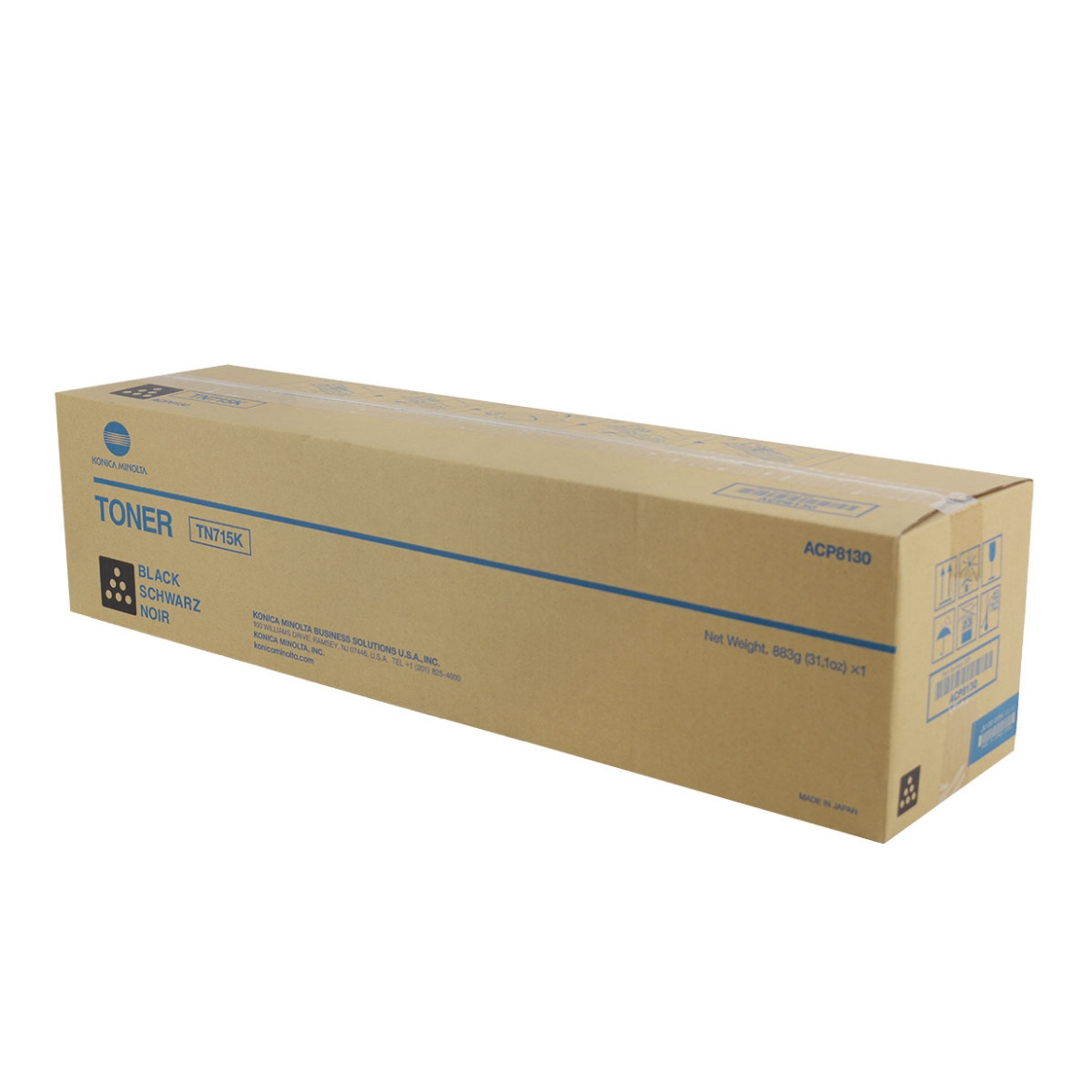 Picture of OEM Konica Minolta TN715K (ACP8130) Toner Cartridge, Black, 45K Yield