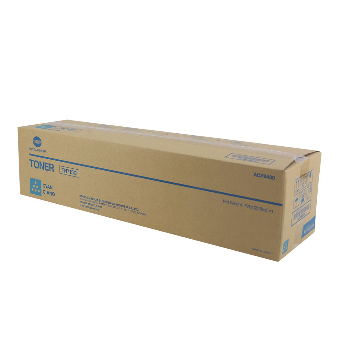 Picture of OEM Konica Minolta TN715C (ACP8430) Toner Cartridge, Cyan, 45K Yield