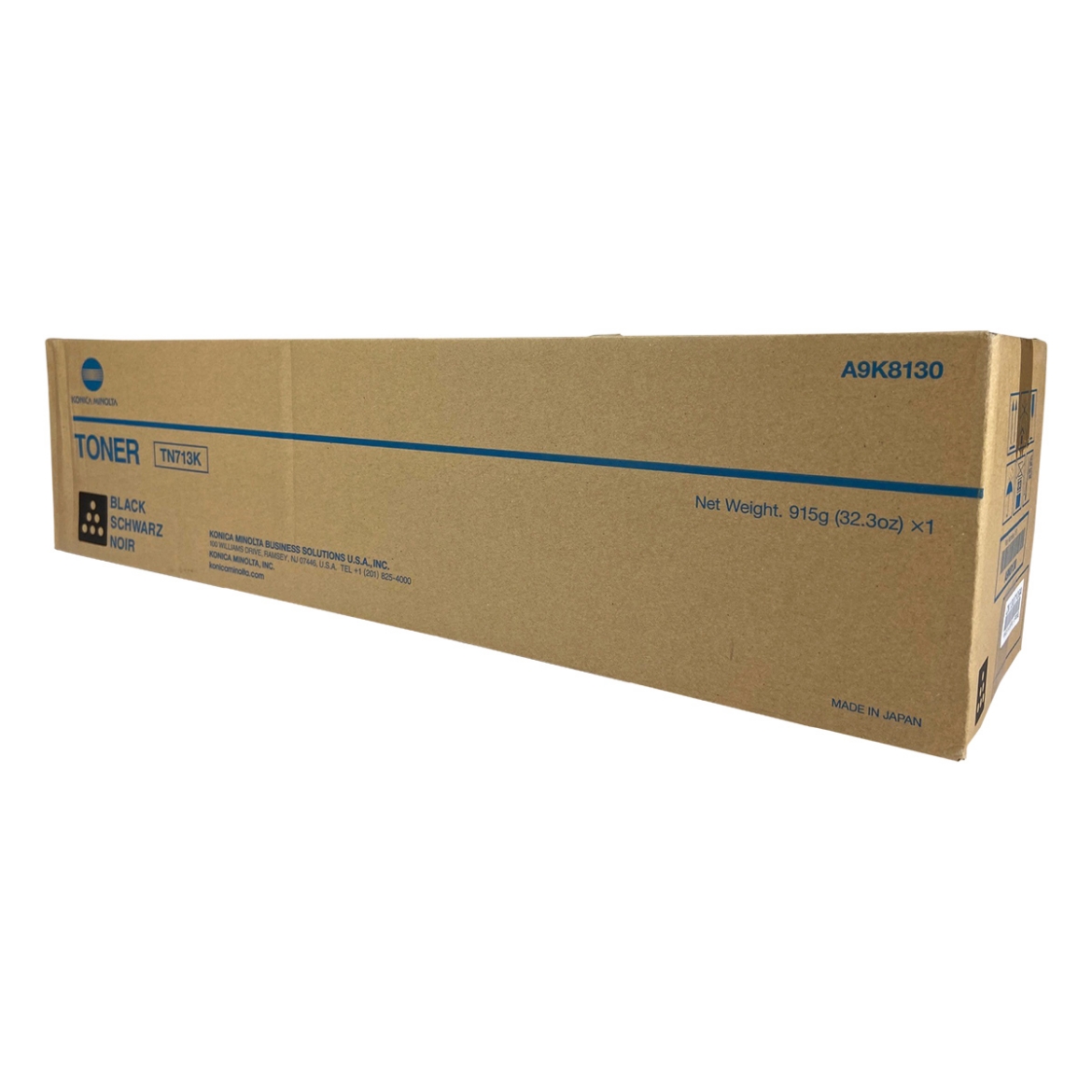 Picture of OEM Konica Minolta TN713K (A9K8130) Toner Cartridge, Black, 48.9K Yield