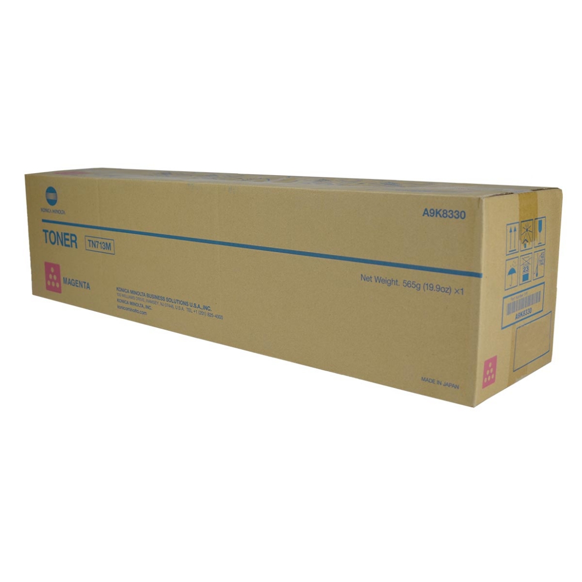 Picture of OEM Konica Minolta TN713M (A9K8330) Toner Cartridge, Magenta, 33.2K Yield