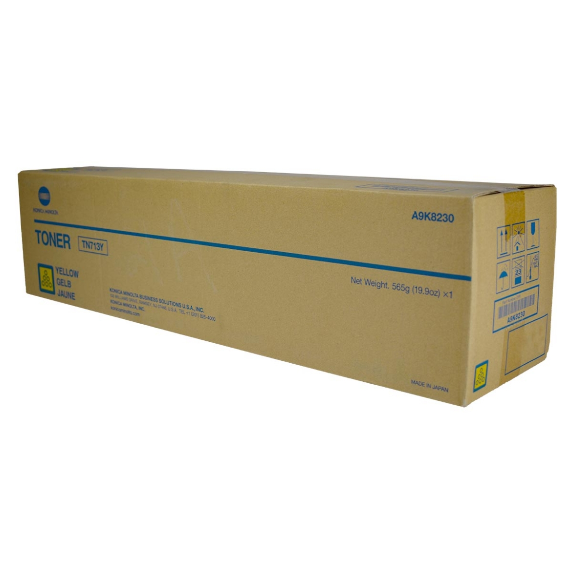 Picture of OEM Konica Minolta TN713Y (A9K8230) Toner Cartridge, Yellow, 33.2K Yield