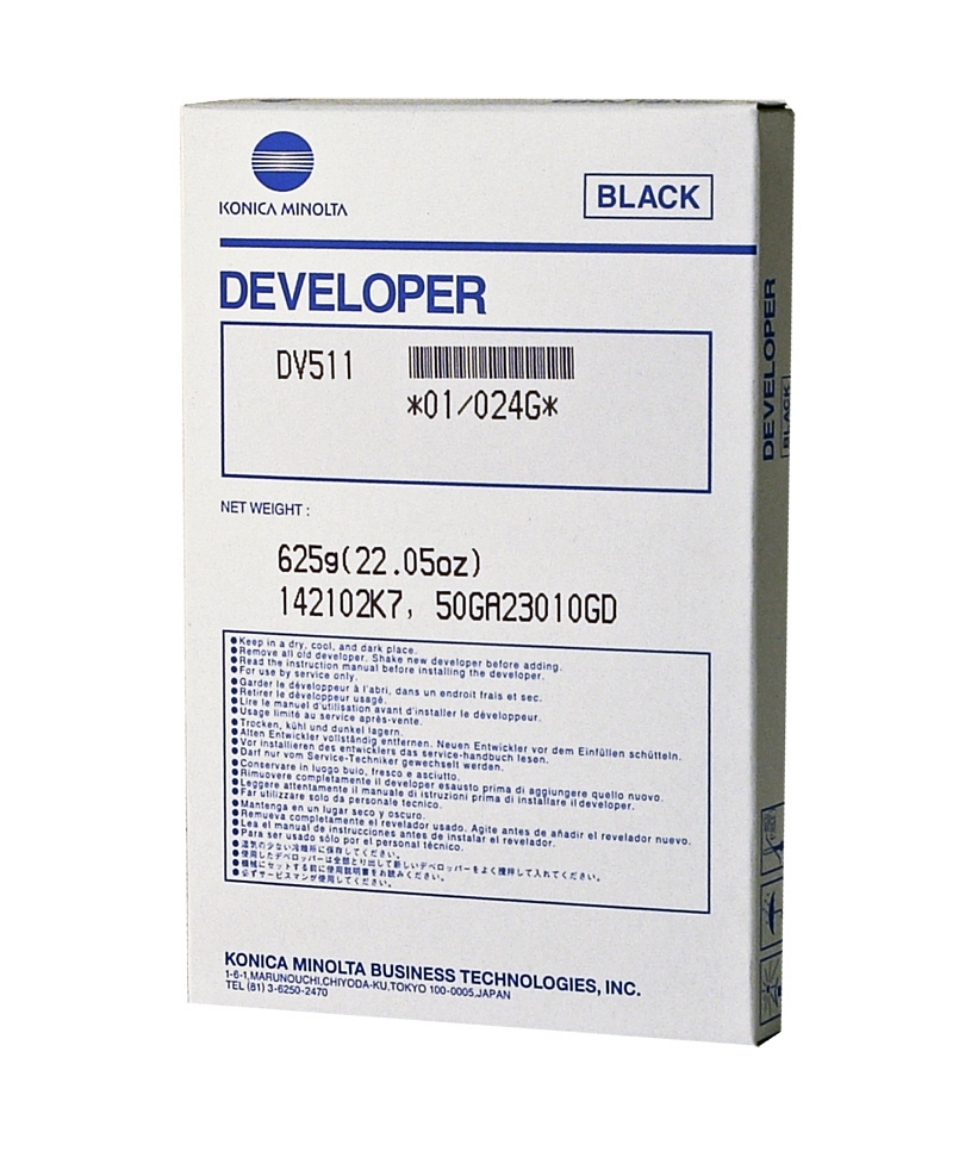 Picture of OEM Konica Minolta DV511 (024G) Developer, Black, 250K Yield