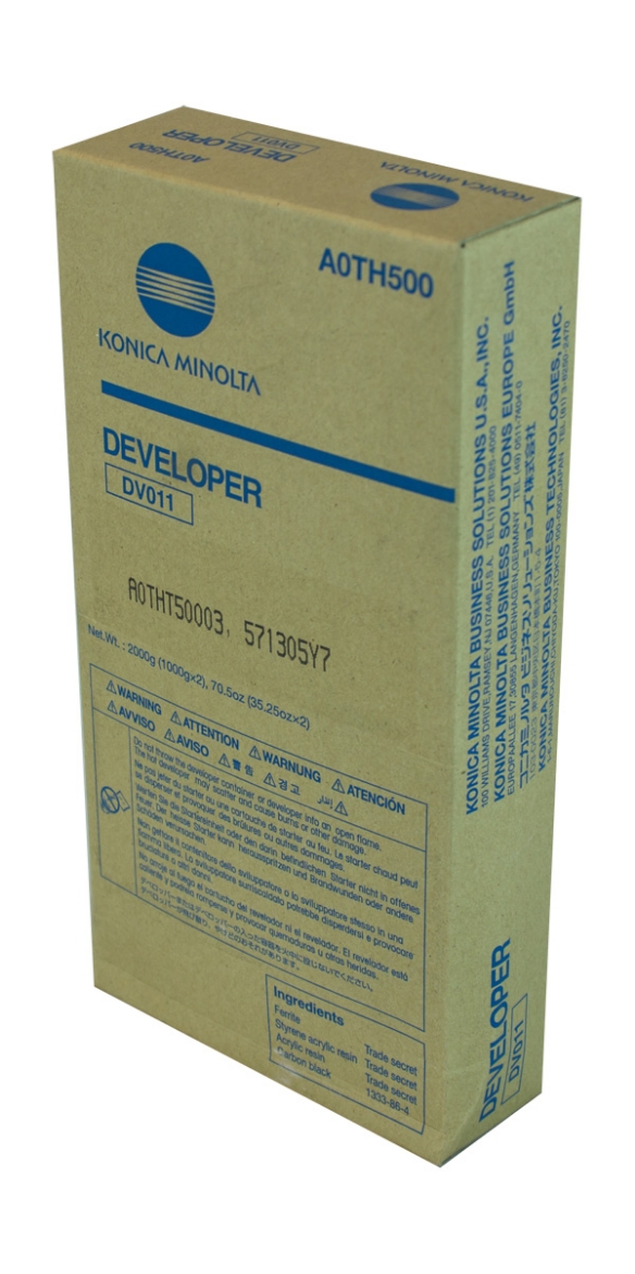 Picture of OEM Konica Minolta DV011 (A0TH500) Developer, Black, 1,000K Yield