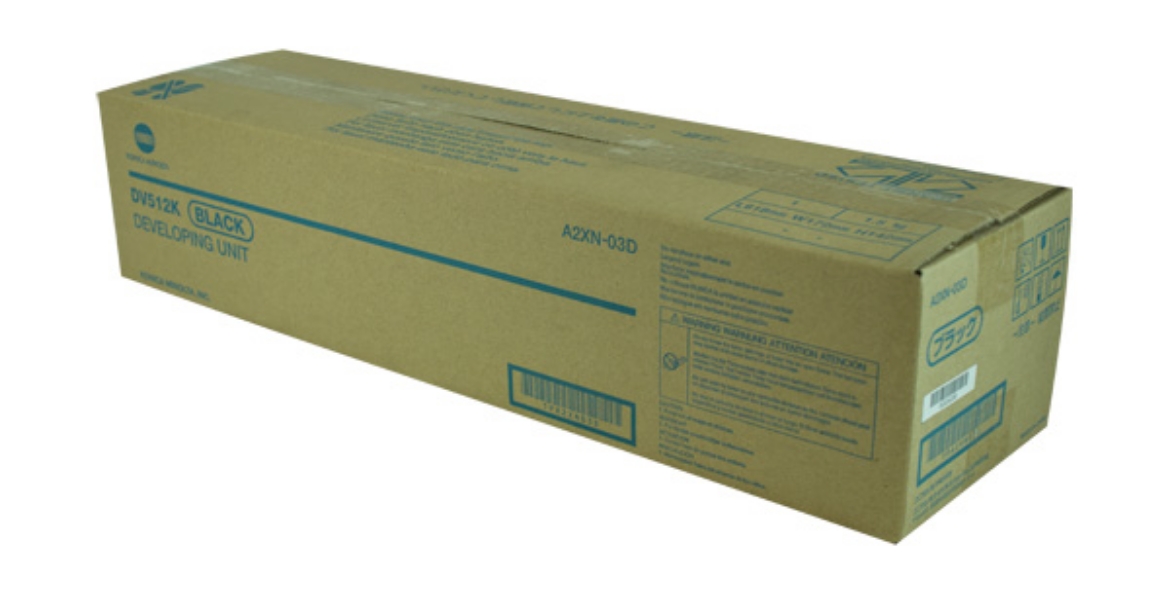Picture of OEM Konica Minolta DV512K (A2XN03D) Developer Unit, Black, 590K Yield