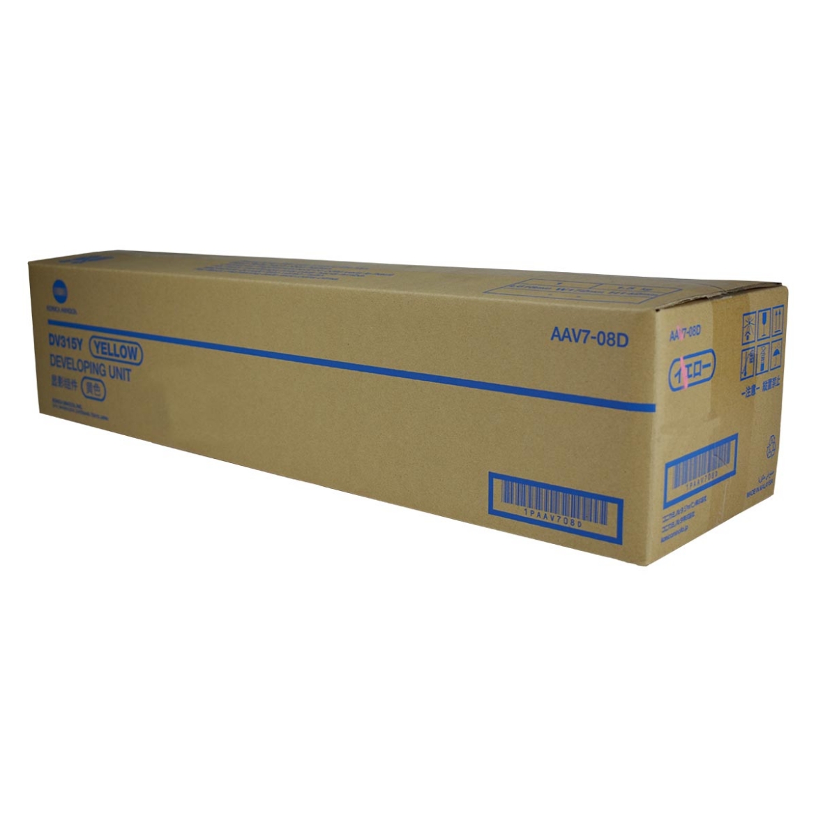 Picture of OEM Konica Minolta DV315Y (AAV708D) Developer Unit, Yellow, 1000K Yield