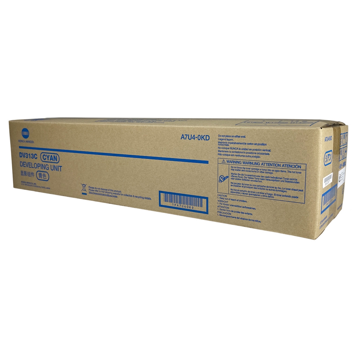 Picture of OEM Konica Minolta DV313C (A7U40KD) Developer Unit, Cyan, 600K Yield