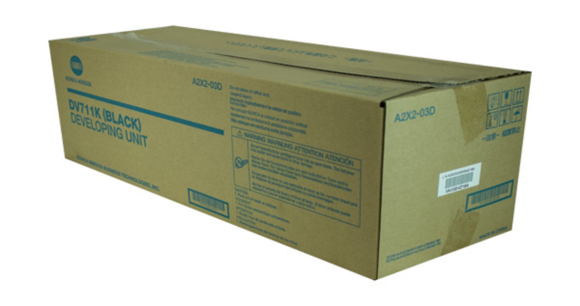 Picture of OEM Konica Minolta DV711K (A2X203D) Developer Unit, Black, 1,200K Yield